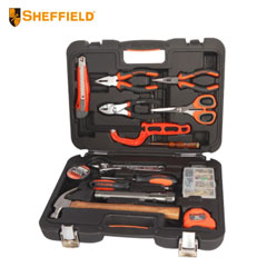 SHEFFIELD 16pcs Tool Set Kit , pliers, hammer, screwdriver, flash light, knife, family, maintenance, tool box suits S022005