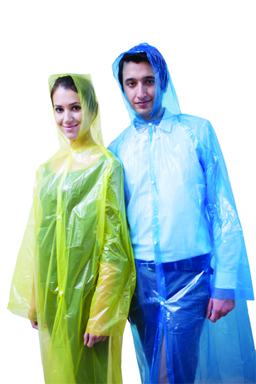 Disposable raincoat store