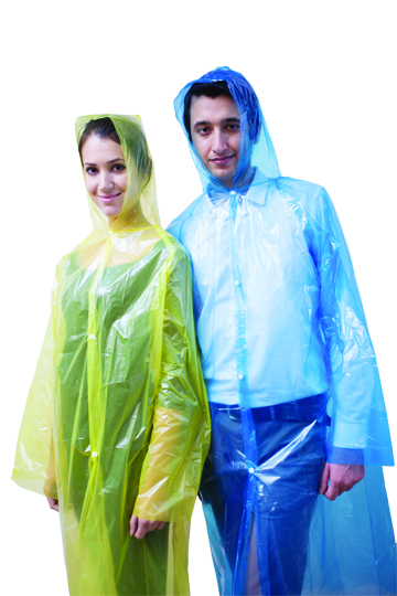 Plastic Rain Cover Portable Rainwear Disposable Outdoor Transparent ...